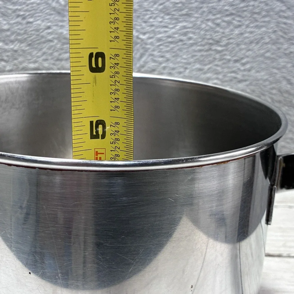 Vintage Revere Ware Copper Clad Stainless Steel Saucepan with Lid - 1801 Series